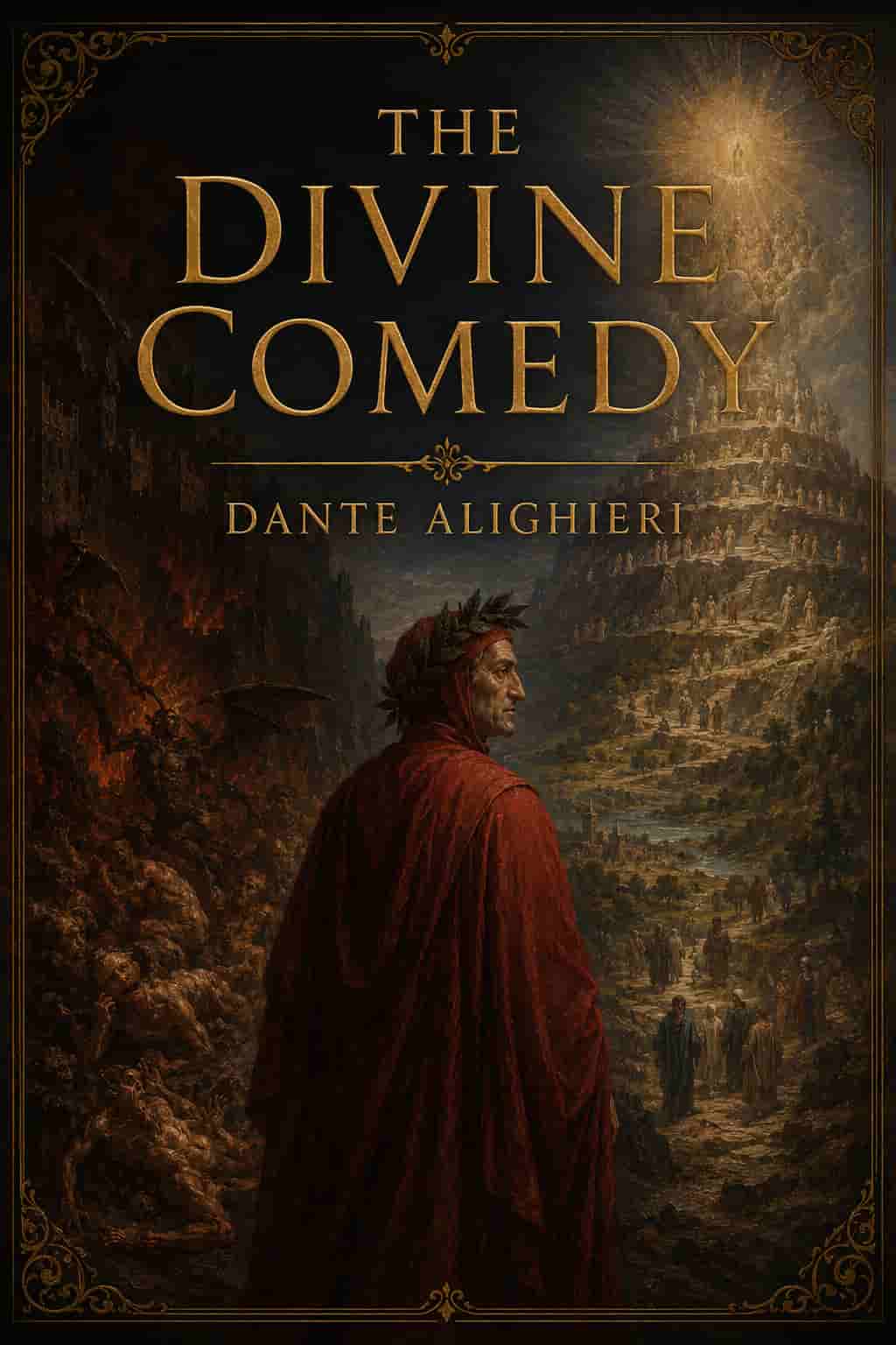 The Divine Comedy – Dante’s epic journey through Hell, Purgatory, and Paradise, a timeless allegory of sin and salvation.