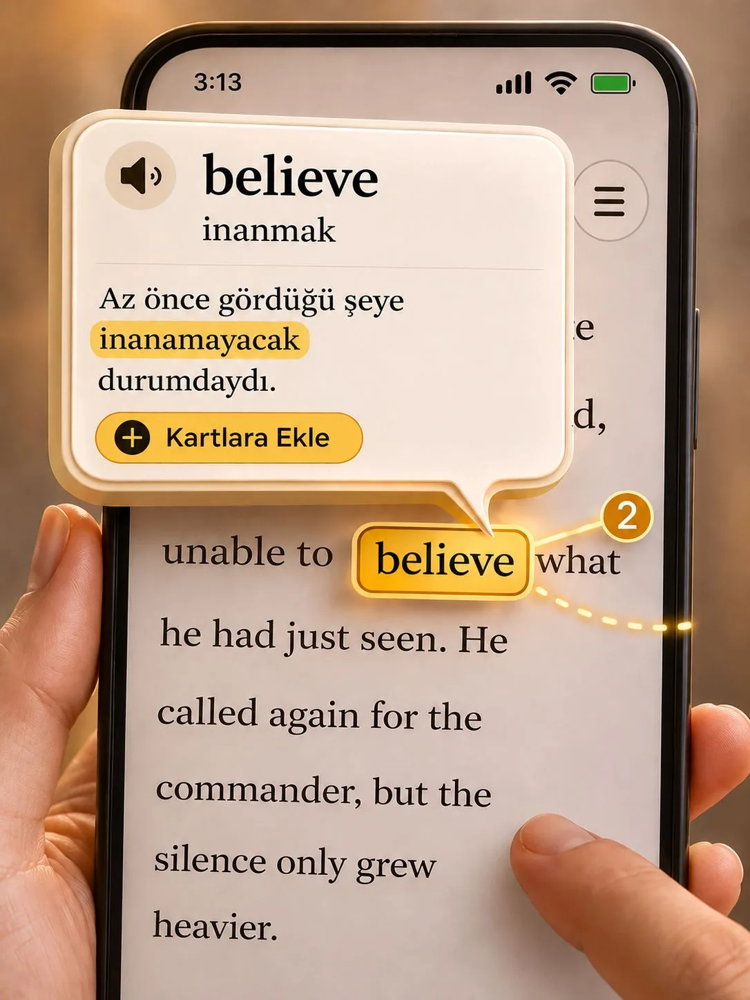 Okuzeka tap to translate any word while reading